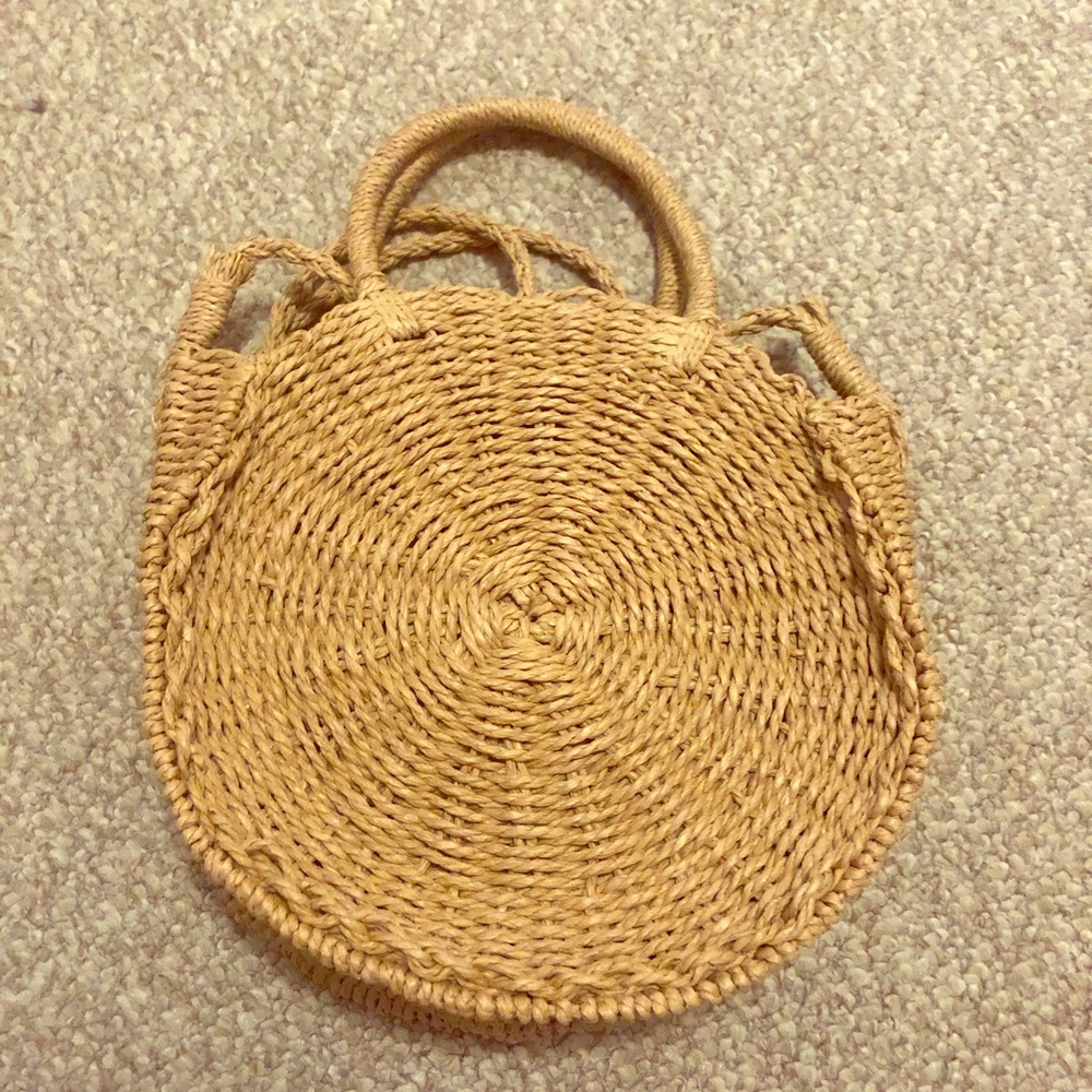 🌟NWT🌟 Rattan Circle Wicker Crossbody Bag